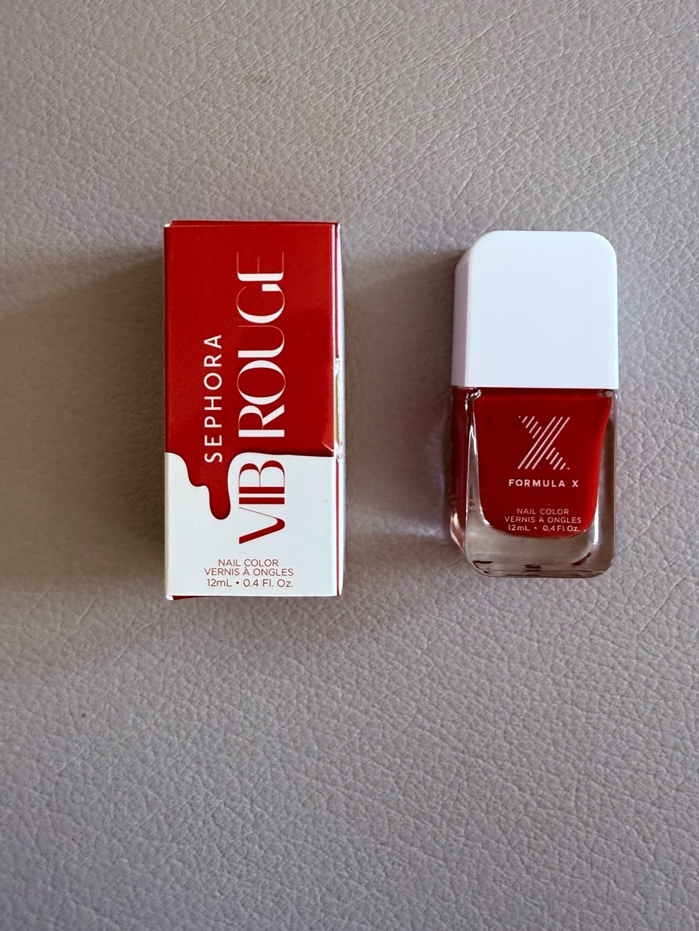 Sephora Rouge X Effect Polish | Shade: Red | Full Size | Free Gift